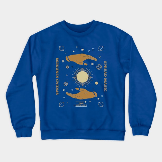 Spread Kindness Positive Energy Crewneck Sweatshirt by Tip Top Tee's